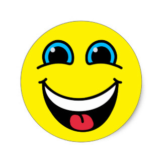 324x324 Custom Laughing Smiley Face Stickers Zazzle.ca