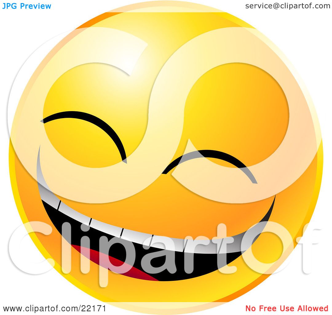 1080x1024 Clipart Illustration Of A Yellow Emoticon Face Laughing Really