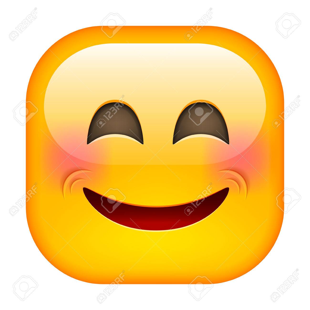 1300x1300 Laughing Emoticon. Happy Smile. Smiling Face. Royalty Free