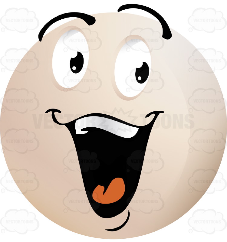 750x800 Laughing Light Colored Smiley Face Emoticon With Raised Eyebrows