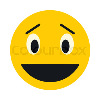 320x320 Laughing Emoticon Stock Vector Colourbox