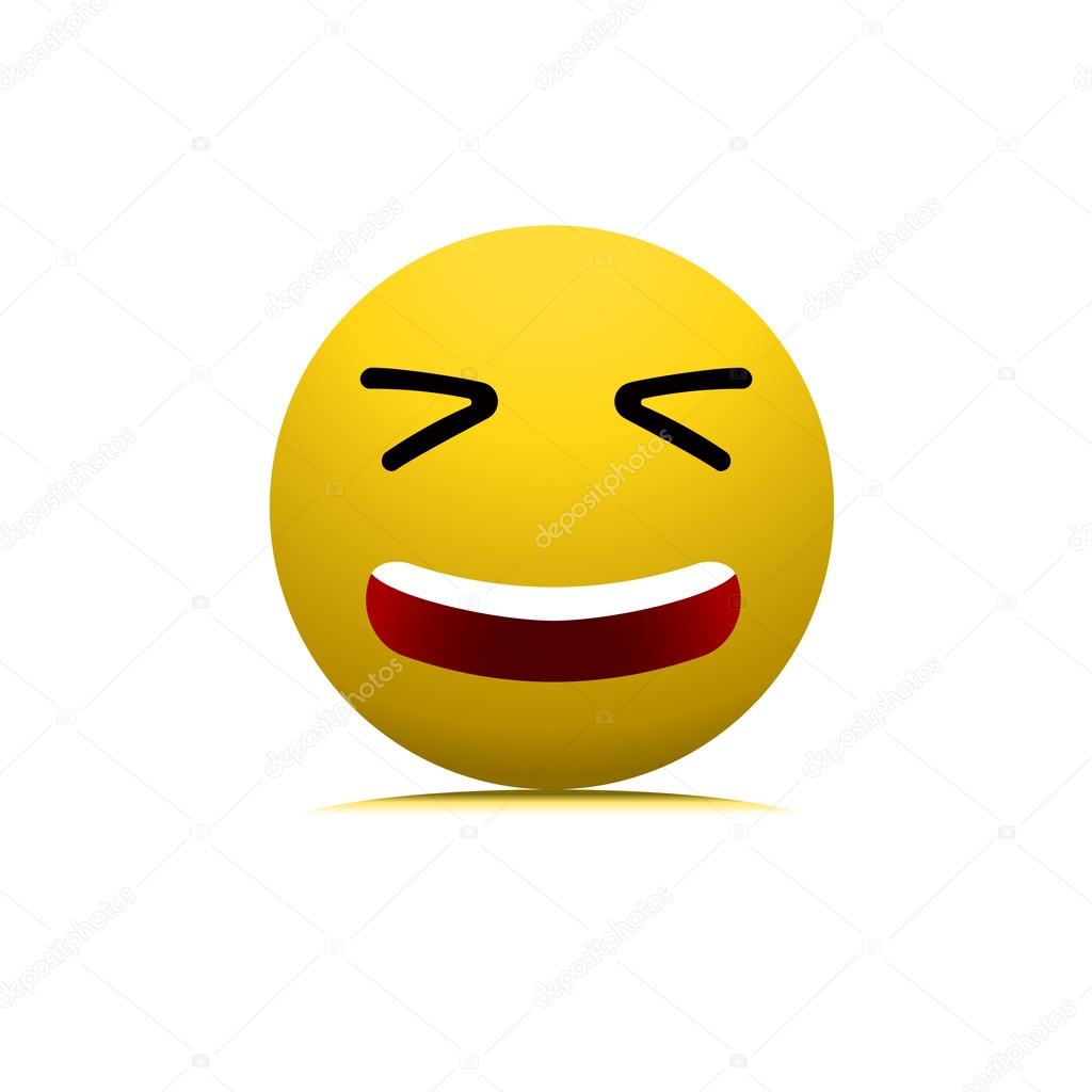 1024x1024 Smile, Laughing Face Vector Isolated Symbol Sign Icon Emoticon