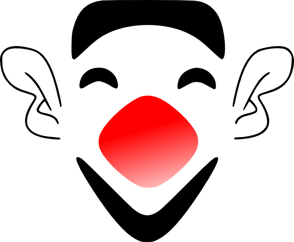 600x494 Laughing Clown Face Clip Art