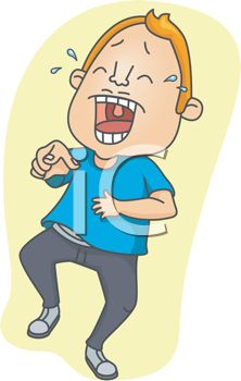 222x350 Art Laughing So Hard Clipart