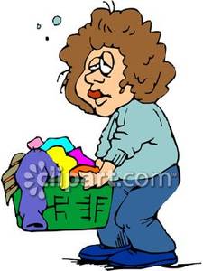 225x300 Woman Laundromat Basket Clip Art Cliparts