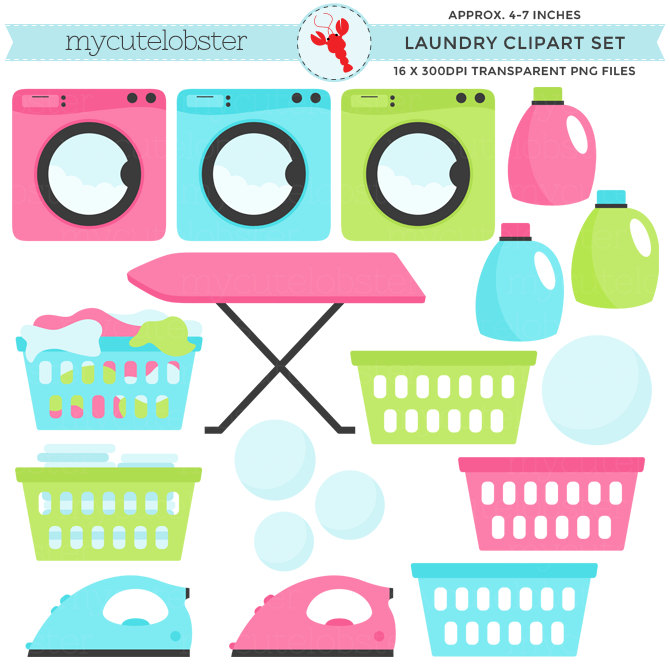 670x670 Laundry Clipart Set Clip Art Set Of Laundry Washing