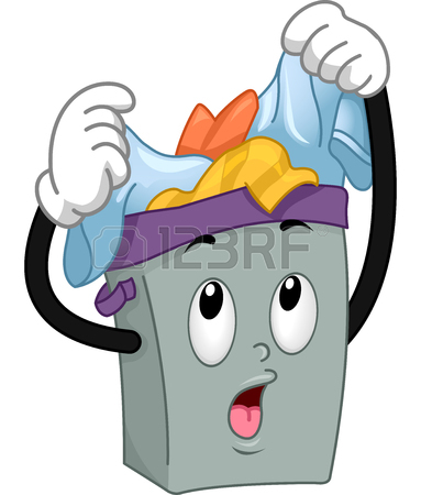 383x450 Illustration Of A Stack Of Neatly Folded Clean Clothes Stock Photo