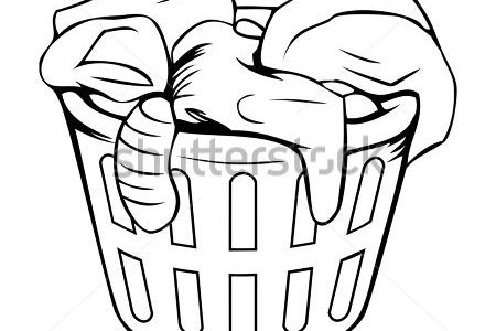 450x300 Laundry Basket Cartoon Clip Art
