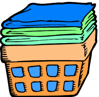 206x200 Laundry Basket Clipart