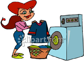 350x254 Washing Clothes Clipart