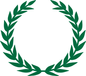 299x264 Green Laurel Leaves Clip Art