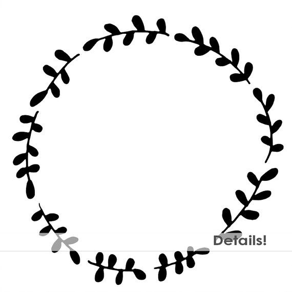 570x570 Laurel Wreath Border Clipart
