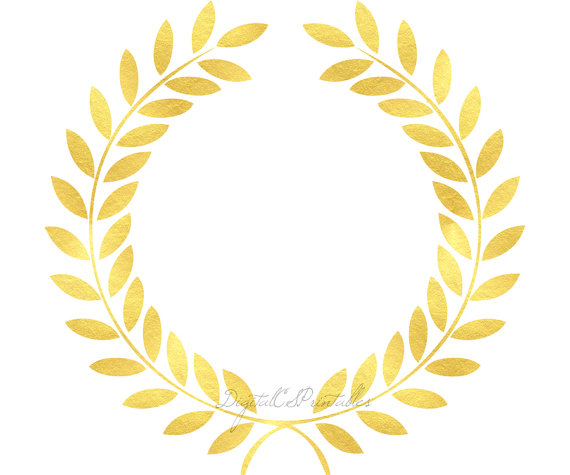 570x475 Laurel Leaf Border Clip Art