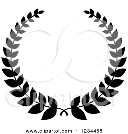 450x470 Wreath Black And White Clipart