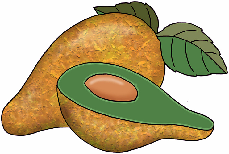 742x499 Plant In Lava Clipart