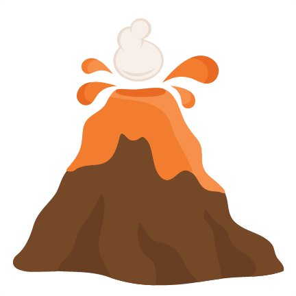 432x432 Volcano Clip Art Image