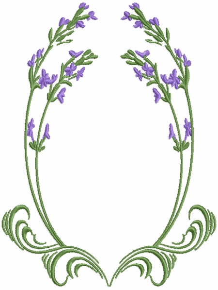 450x597 Lavender Clipart Embroidery