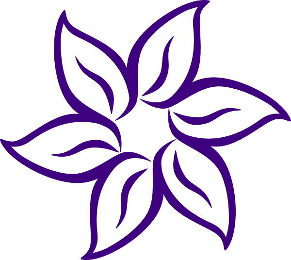 600x536 Purple Flower Clip Art