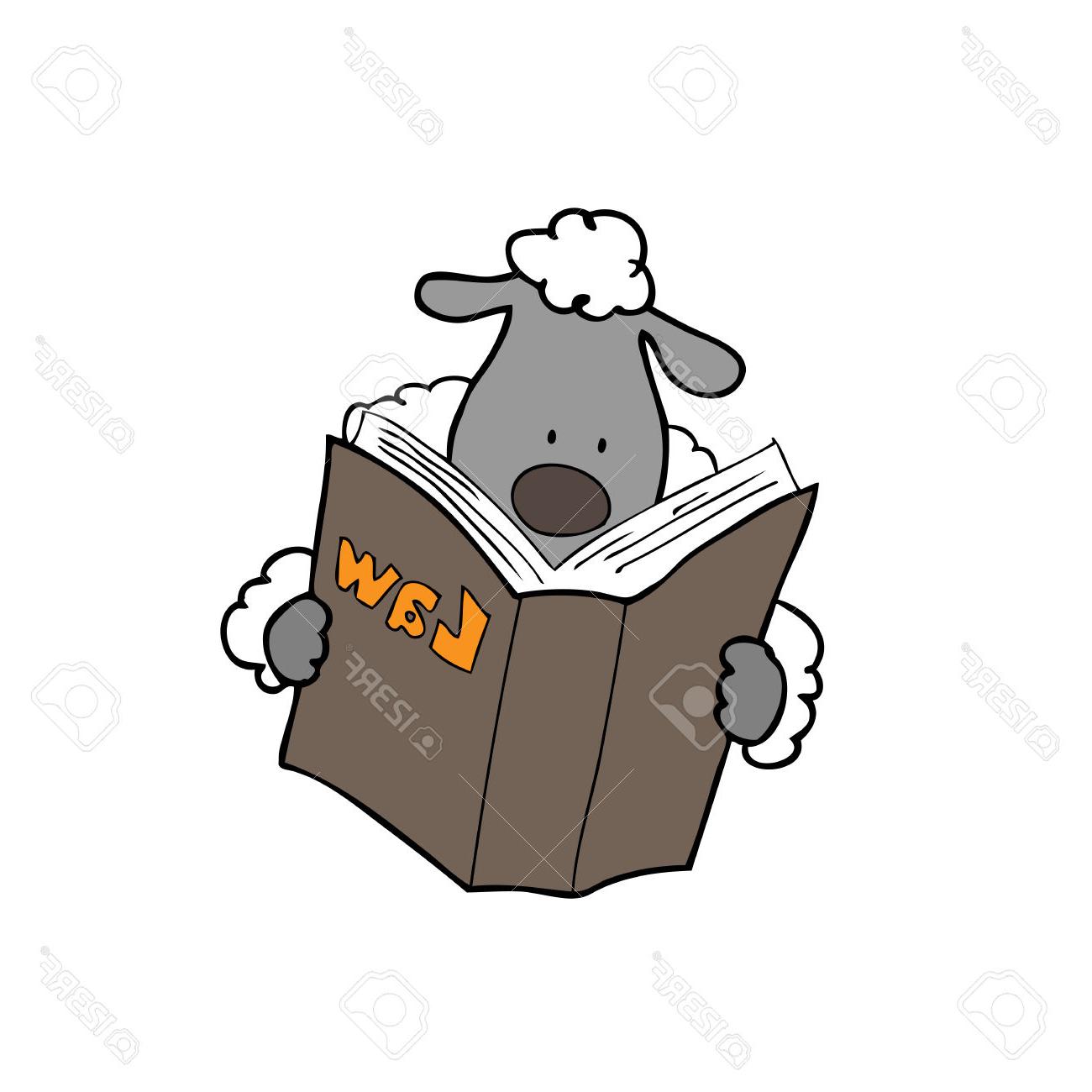 1300x1300 Top Sheep Reading Law Book Cartoon Stock Vector Images