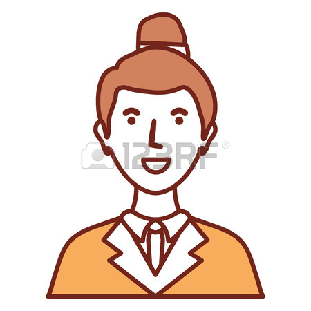 450x450 Cartoon Woman Lawyer Icon Over White Background Colorful Design