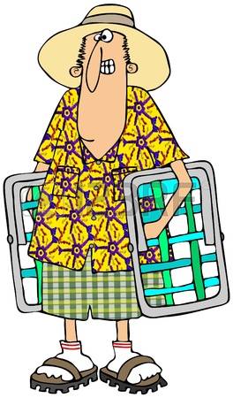 264x450 Lawn Chair Clipart
