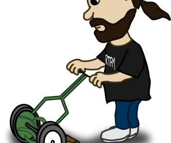 334x280 Cartoon Push Reel Lawn Mower Vector Clip Art Free Vector Free Download