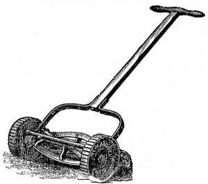 300x265 Reel Lawn Mower Clip Art Cliparts