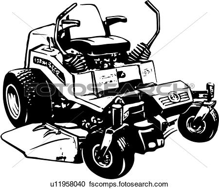 450x388 Lawn Mower Clipart