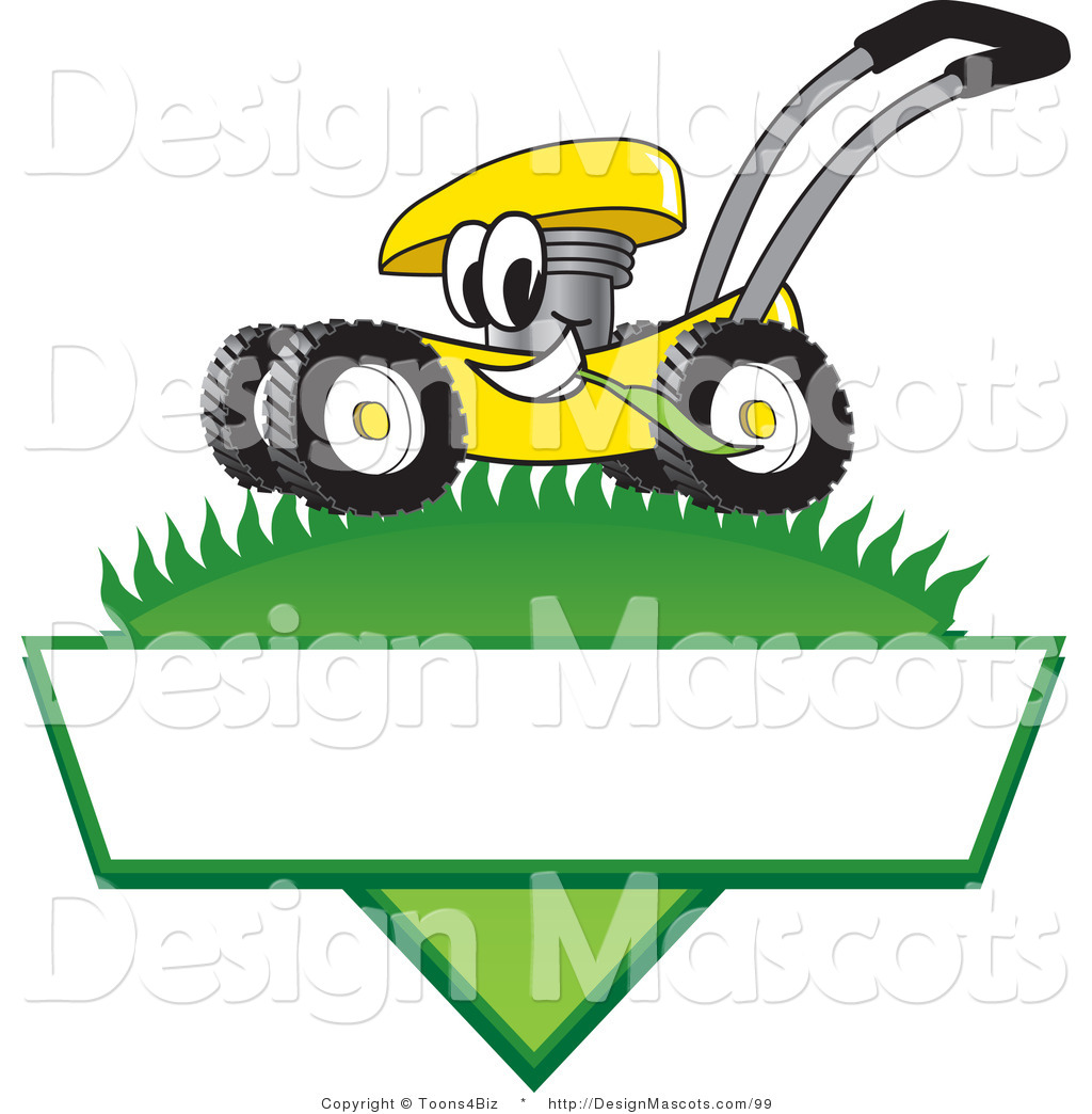 1024x1044 Clipart Of A Yellow Lawn Mower