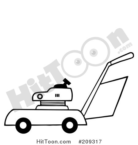 450x470 Lawn Mower Guy Clipart