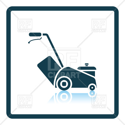 400x400 Lawn Mower Icon Royalty Free Vector Clip Art Image