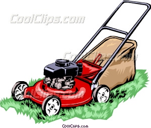 300x254 Lawn Mower Vector Clip Art