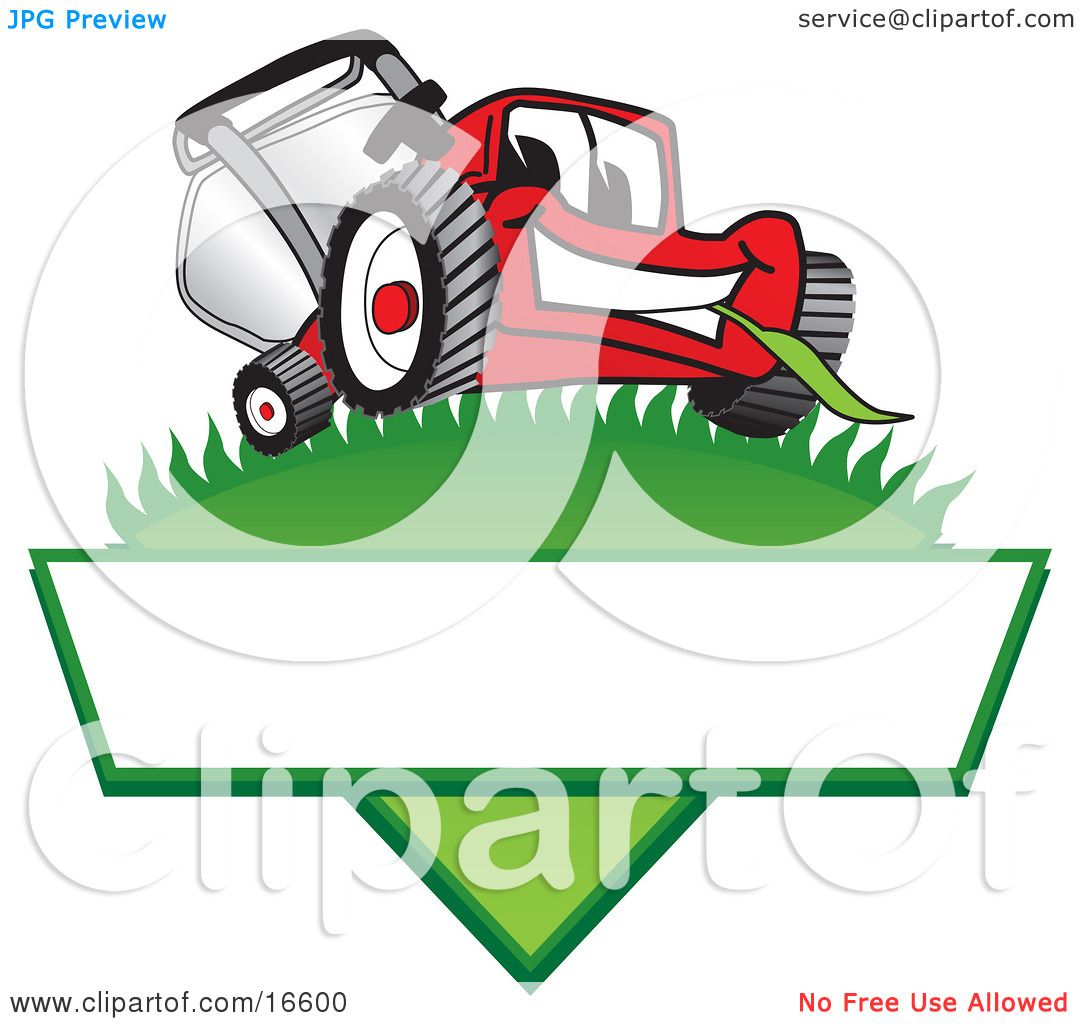 1080x1024 Clipart Picture Of Red Lawn Mower Mascot Cartoon Character On