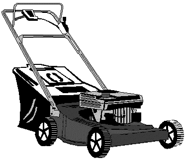 376x323 Top 10 Lawn Mower Clipart Black And White
