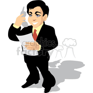 300x300 Royalty Free Cartoon Lawyer 370521 Vector Clip Art Image