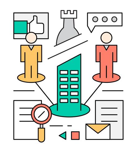 438x490 Free Business Leadership Vector Illustrations