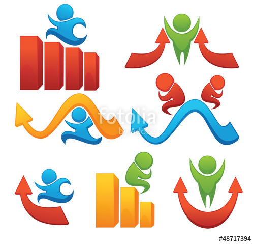 500x479 Leadership And Success Vector Collection Of Symbols Stock Image