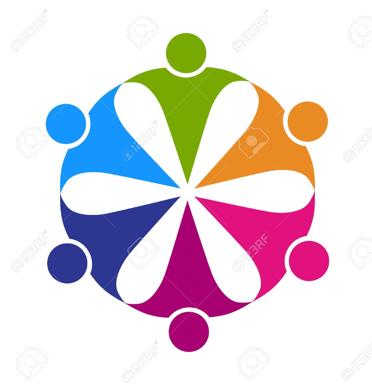 1235x1300 Teamwork Friendship Party People Concept Of Leader Cooperation