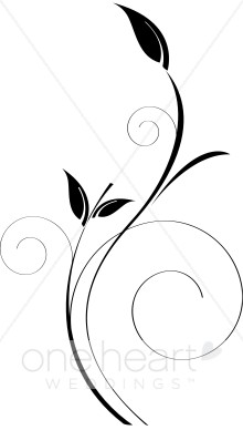 220x388 Free Vine Black And White Clipart