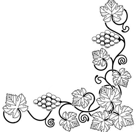 450x436 Leaf Border Clipart Black And White
