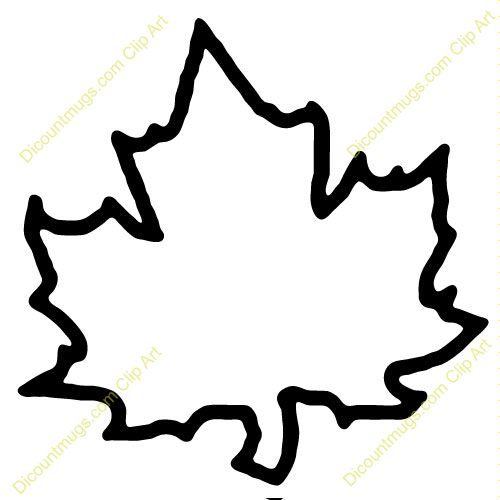 500x500 Maple Leaf Clipart Leaf Outline