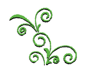 300x260 Flourish Shape Royalty Free Stock Image