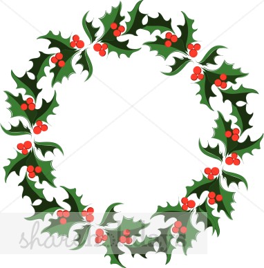 382x388 Graphics For Graphics Holly Leaf Garland