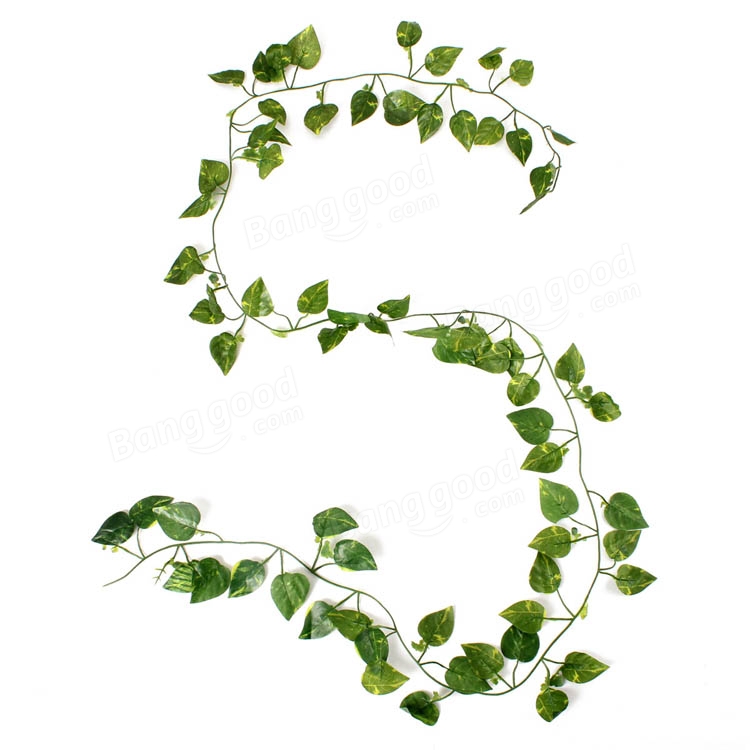 750x750 2m Artificial Ivy Vine Plant Green Leaves Garland Home Garden