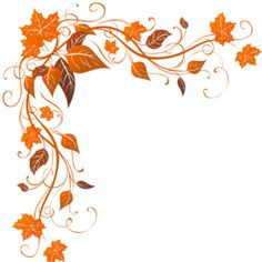 236x236 Autumn Leaves Garland Clipart