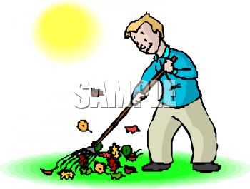 350x265 Leaf Man Clipart