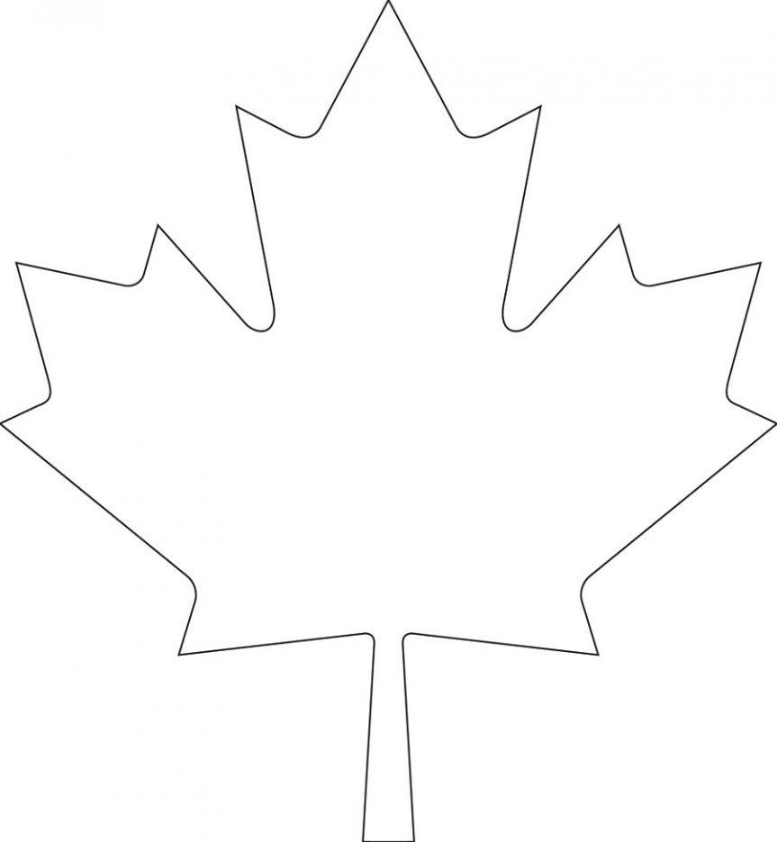 863x935 Coloring Pages Enchanting Leaf Outlines. Leaf Outlines Black