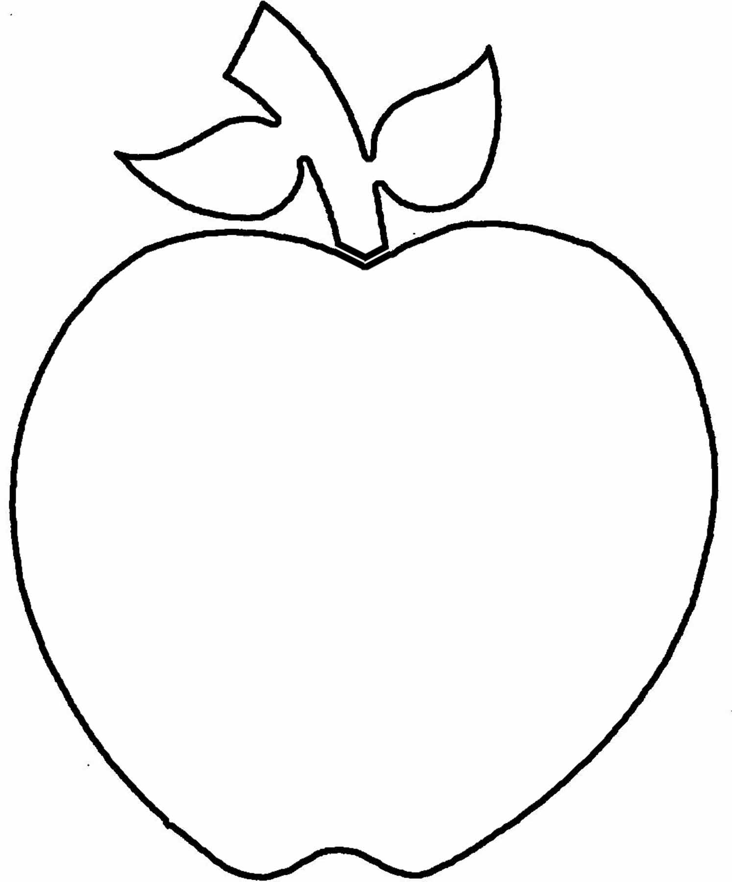1494x1800 Apple Outline Clip Art Many Interesting Cliparts