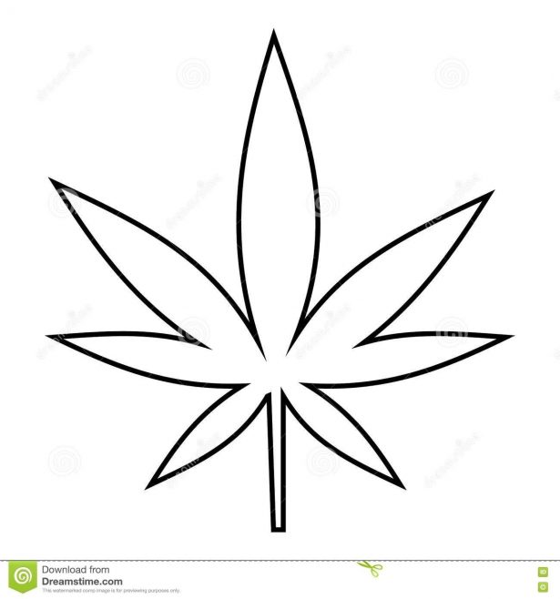 615x658 Leaf Outline Clipart