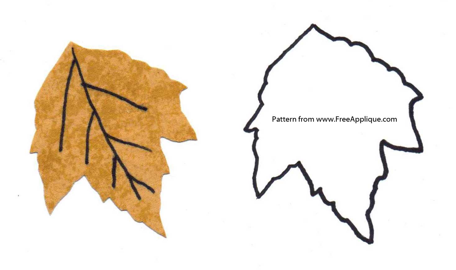 1467x870 Printable Leaf Patterns For Applique, Quilting, Crafts Or Clipart